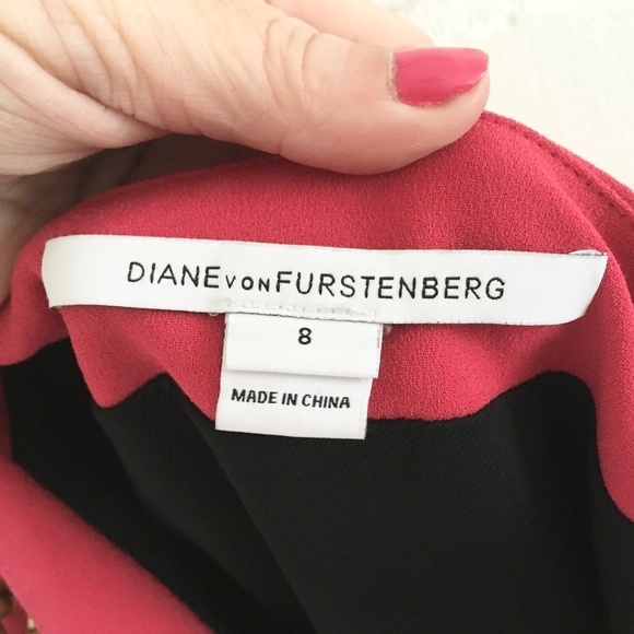 Diane Von Furstenberg Mini skirt Kristin Y2K Raspberry pink Gold chain Mobwife 8 - Picture 12 of 16